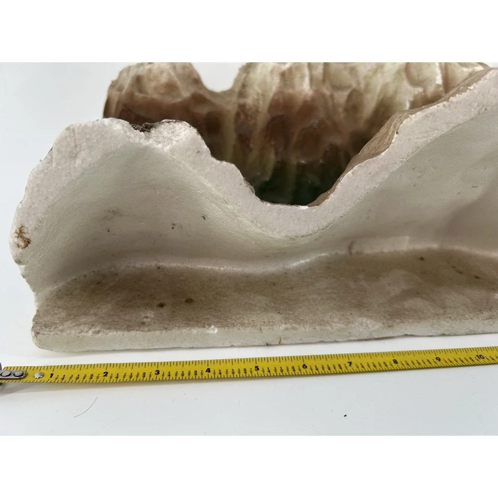 Vintage Molded Styrofoam Mountain Range Backdrop Set Of 2